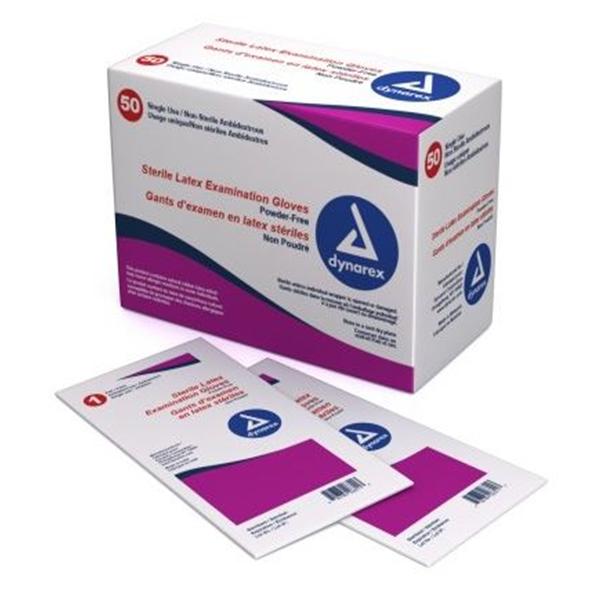 Gloves Exam Powder-Free Latex 9 in Large Sterile Ivory 400Pr/Ca